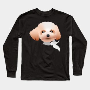 Cute Dog Face Long Sleeve T-Shirt